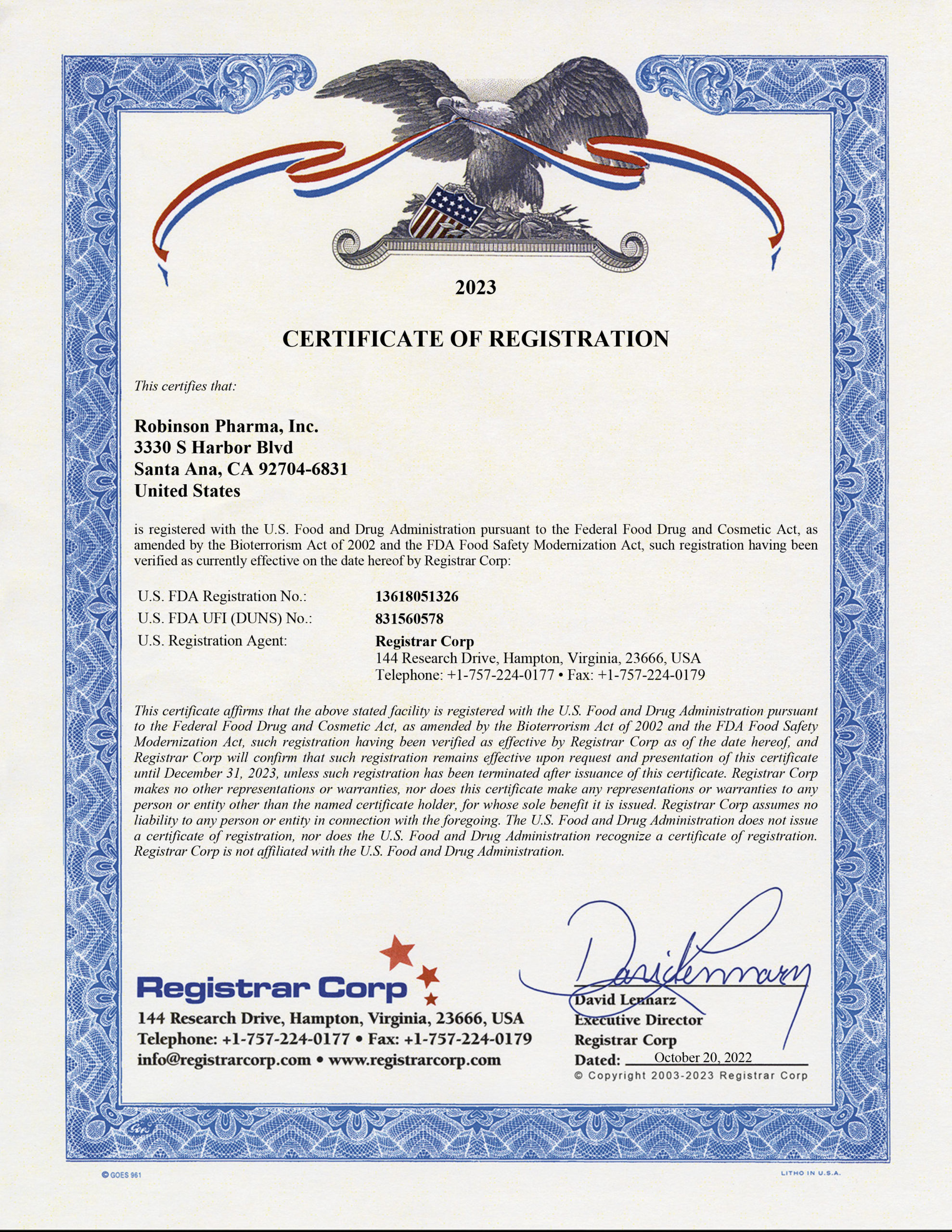 13618051326 FDA Bioterrorism 2023 H1 scaled