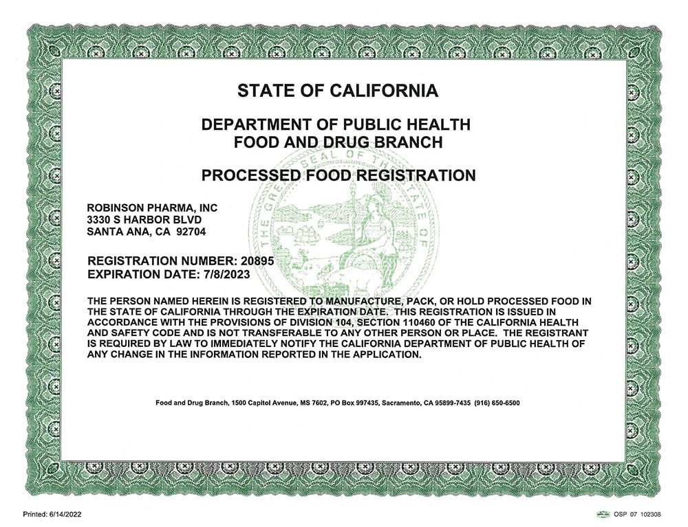 Certification Processed Food Registration Harbor 2022 1